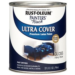 Painter's Touch Ultra Cover Latex Paint, Navy Blue, Qt.