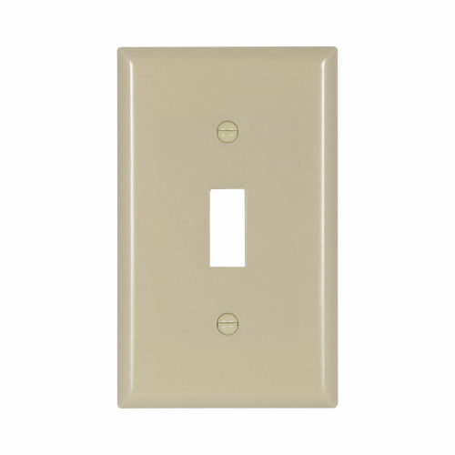 Eaton Cooper Wiring Toggle Wallplate, Ivory 1 Gang (Ivory, 1 Gang)