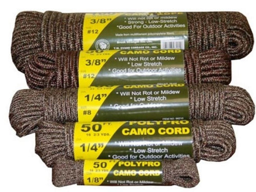 T.w Evans Cordage 3/8 X 100' Braided Camo Rope