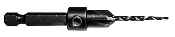 Century Drill And Tool Taper Countersink #4 1/4″ Hex Shank 7/64″ Drill Size