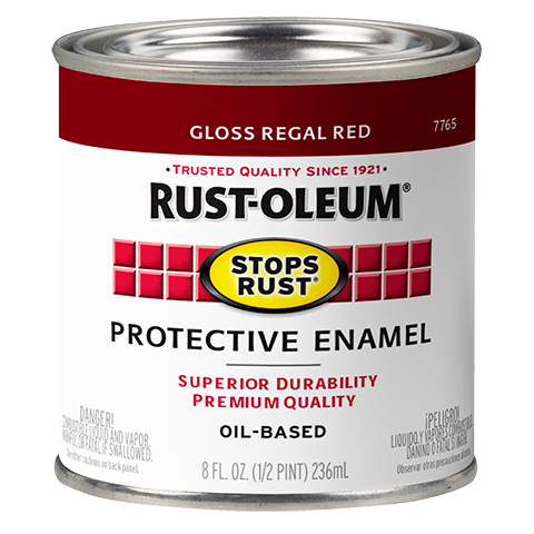 Rust-Oleum® Protective Enamel Brush-On Paint Gloss Regal Red
