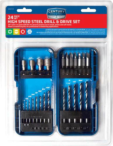 Century Drill And Tool 24 Piece Drill And Drive Set