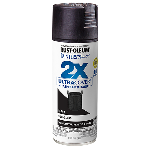 Rust-Oleum 12oz 2X Painter's Touch® Ultra Cover® Semi Gloss Spray Paint (12 oz, Semi-Gloss White)