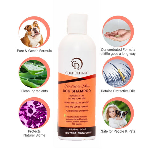 Coat Defense Sensitive Skin Dog Shampoo