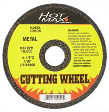 WHEEL 4-1/2X1/16 CUT OFF