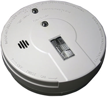 SMOKE DETECTOR W/SAFETY LIGHT 5 IN WT