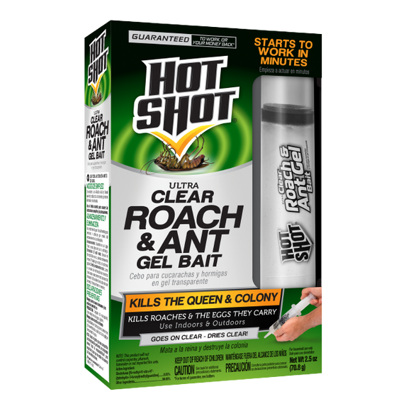 Hot Shot Ultra Clear Roach & Ant Gel Bait 2.5 oz.