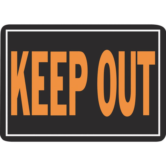 Hy-Ko Aluminum Sign, Keep Out