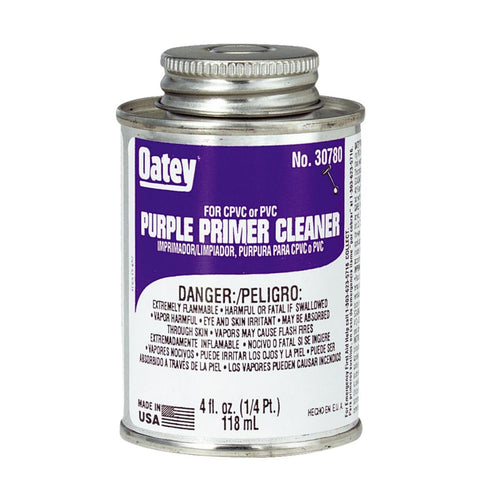 Oatey 4 Oz. Purple Pipe and Fitting Primer/Cleaner for PVC/CPVC