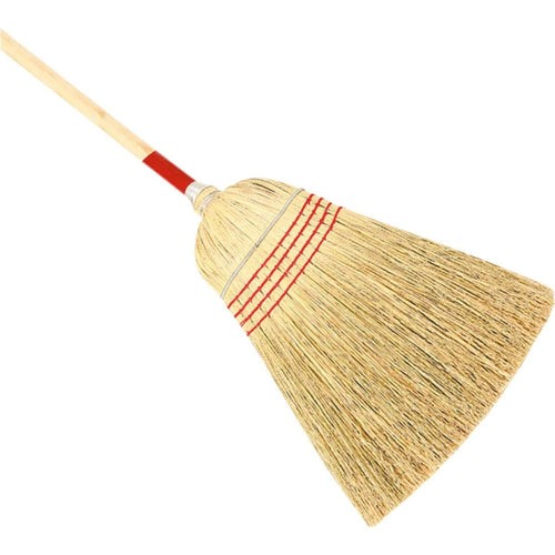 Harper 12 In. W. x 56 In. L. Natural Wood Handle Contractor Corn Broom