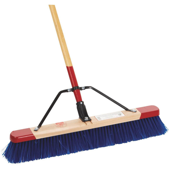 Harper 24 In. W. x 65 In. L. Wood Handle Rough Surface Push Broom