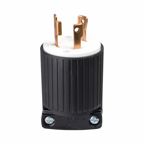 Eaton Cooper Wiring Locking Plug 30A 125V, Black (125V, Black)