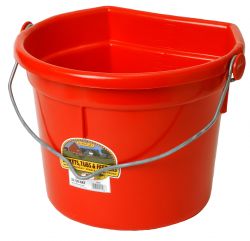 Little Giant 22 Quart Flat Back Plastic Bucket w/Knob Bail