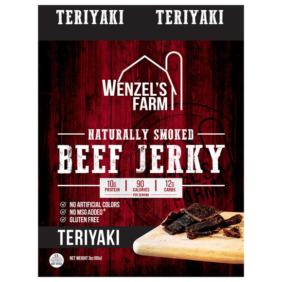 Wenzel's Farm Teriyaki Beef Jerky 3oz
