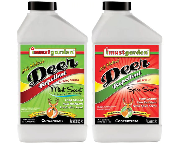 I Must Garden Deer Concentrate Duo 32oz - Mint & Spice Deer Repellent Spray