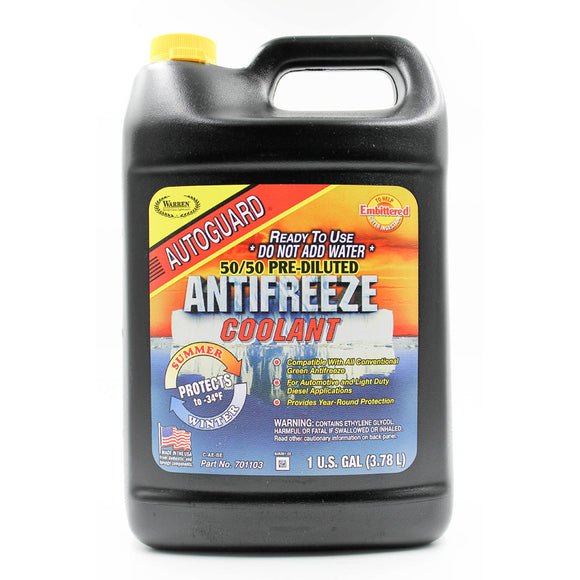 Warren Dist Autoguard 50/50 Antifreeze & Coolant 1 Gallon